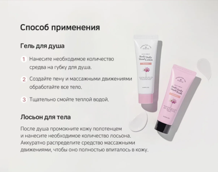 Гель для душа DOORI DEWY FOREST Daily Mood Body Wash Dandelion 50мл